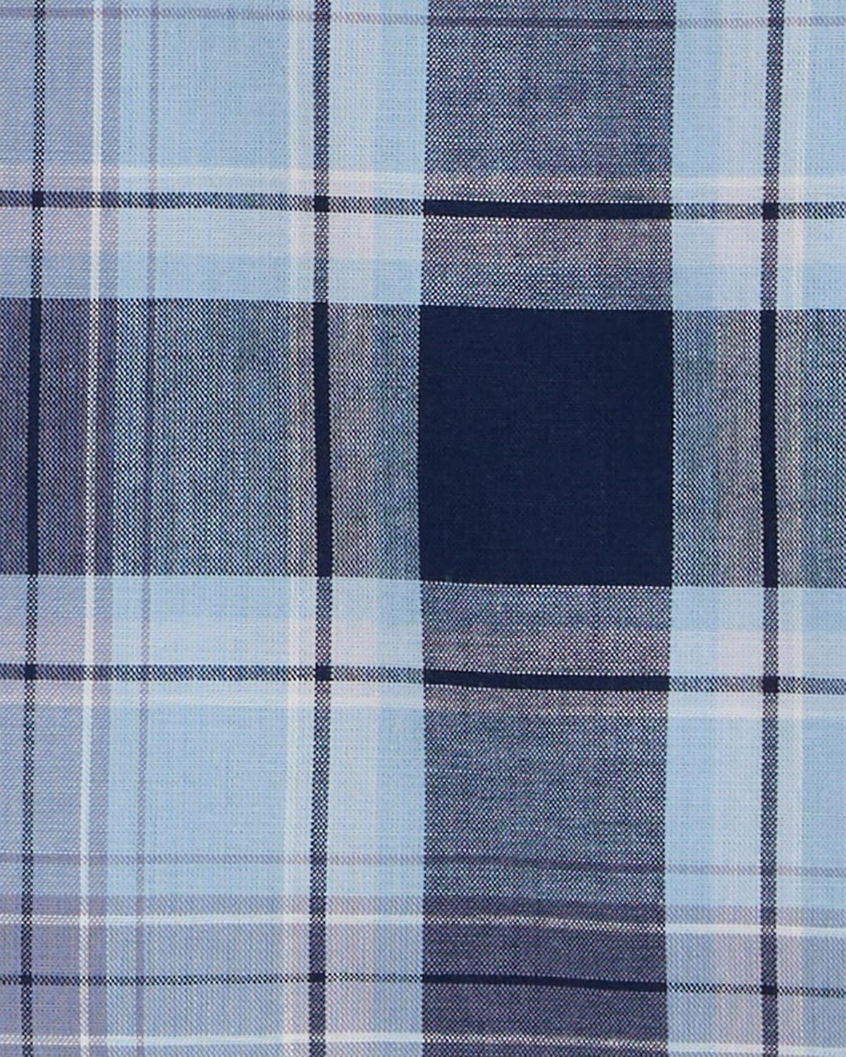 imageOSHKOSH BGOSH Boys Long Sleeve Woven Buttonfront ShirtBlue Plaid Print
