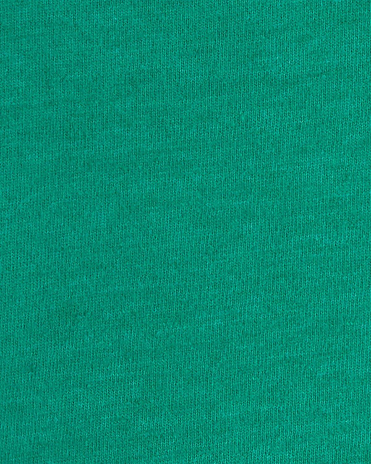 imageOSHKOSH BGOSH Boys LongSleeve Raglan HenleySchoolhousegreenMediumheathergray