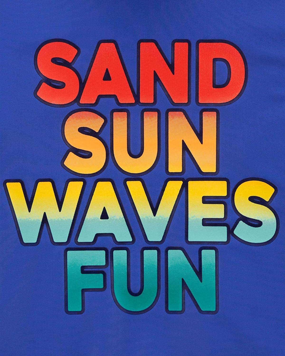 imageOSHKOSH BGOSH Boys RashguardBlue Sand Sun