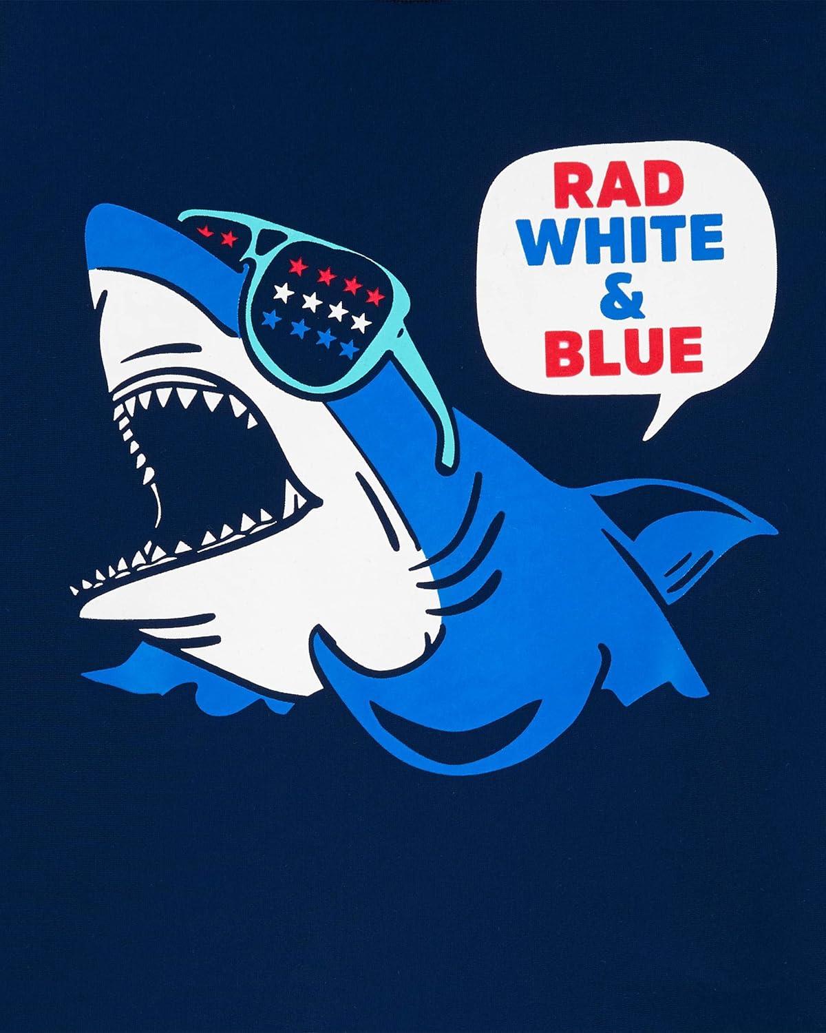 imageOSHKOSH BGOSH Boys RashguardBlue Shark