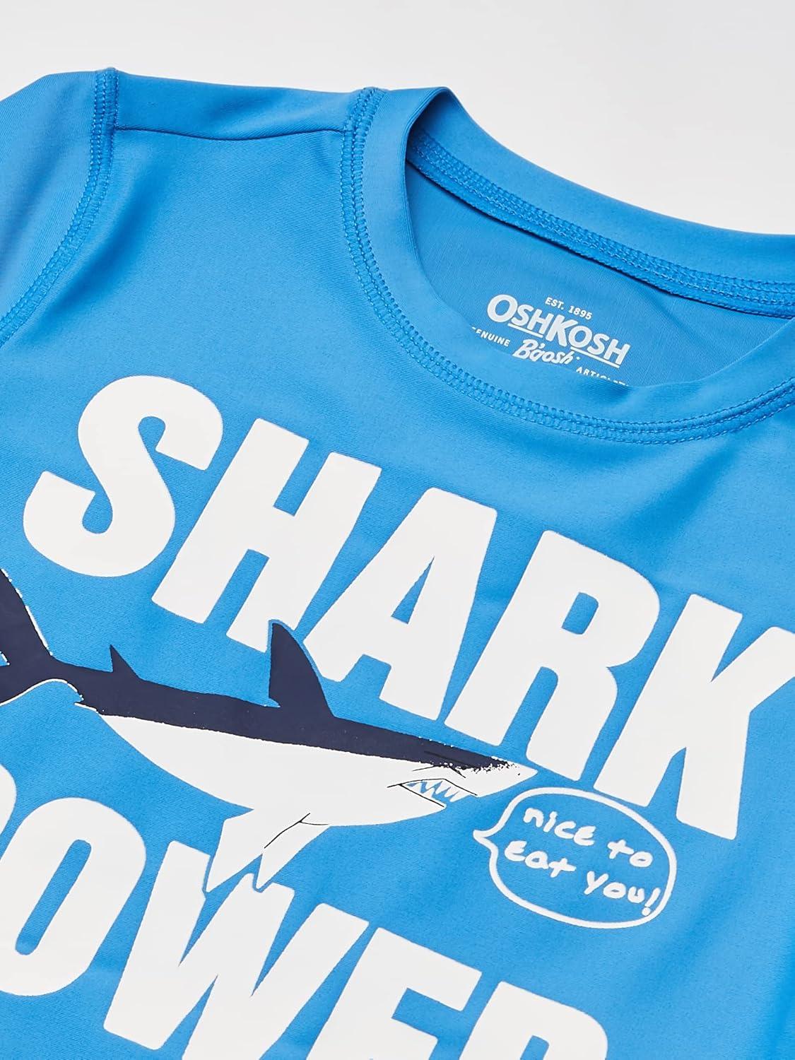 imageOSHKOSH BGOSH Boys RashguardShark Power