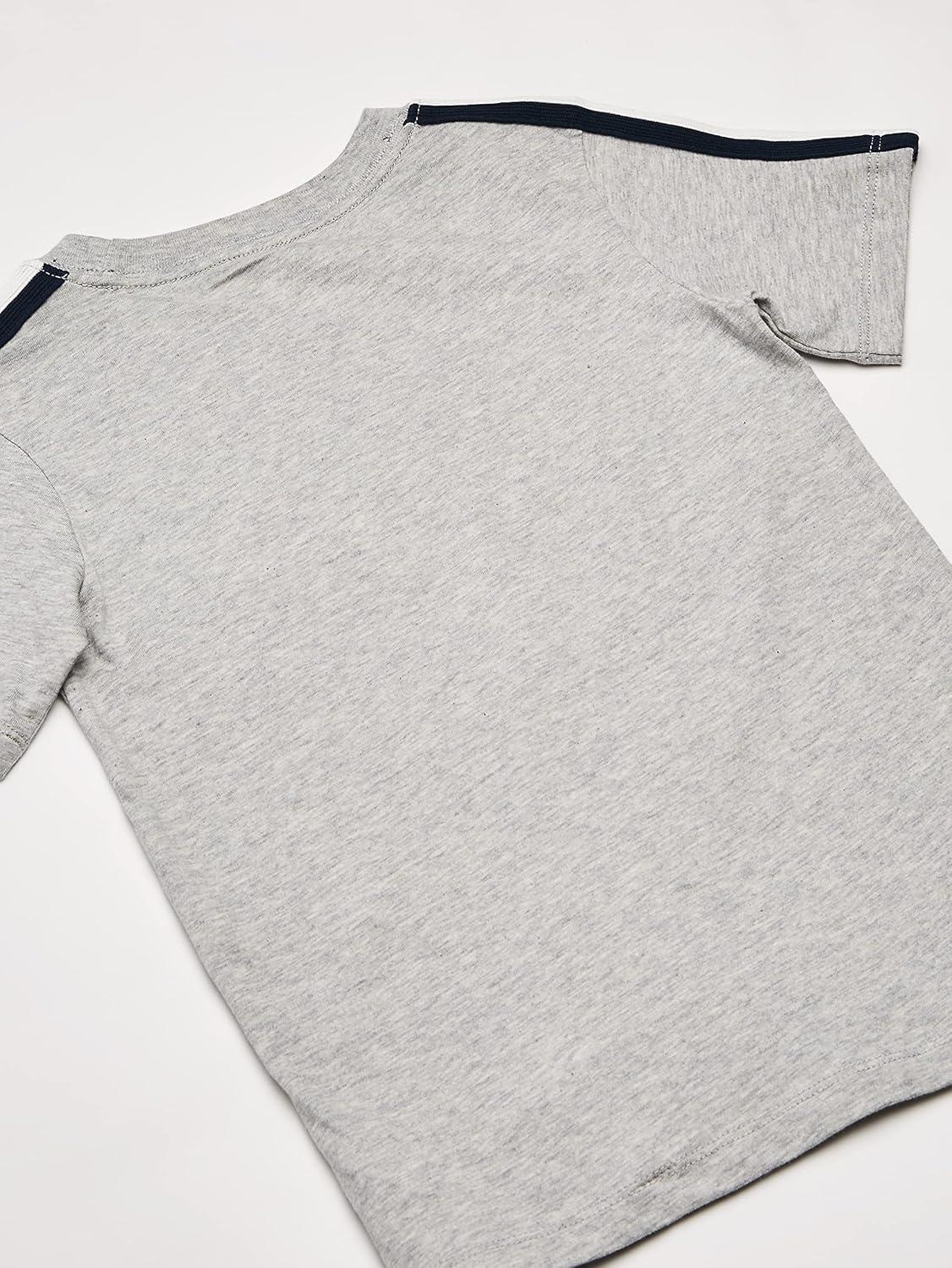 imageOSHKOSH BGOSH Boys Short Sleeve Logo TeeGrey HeatherNavy