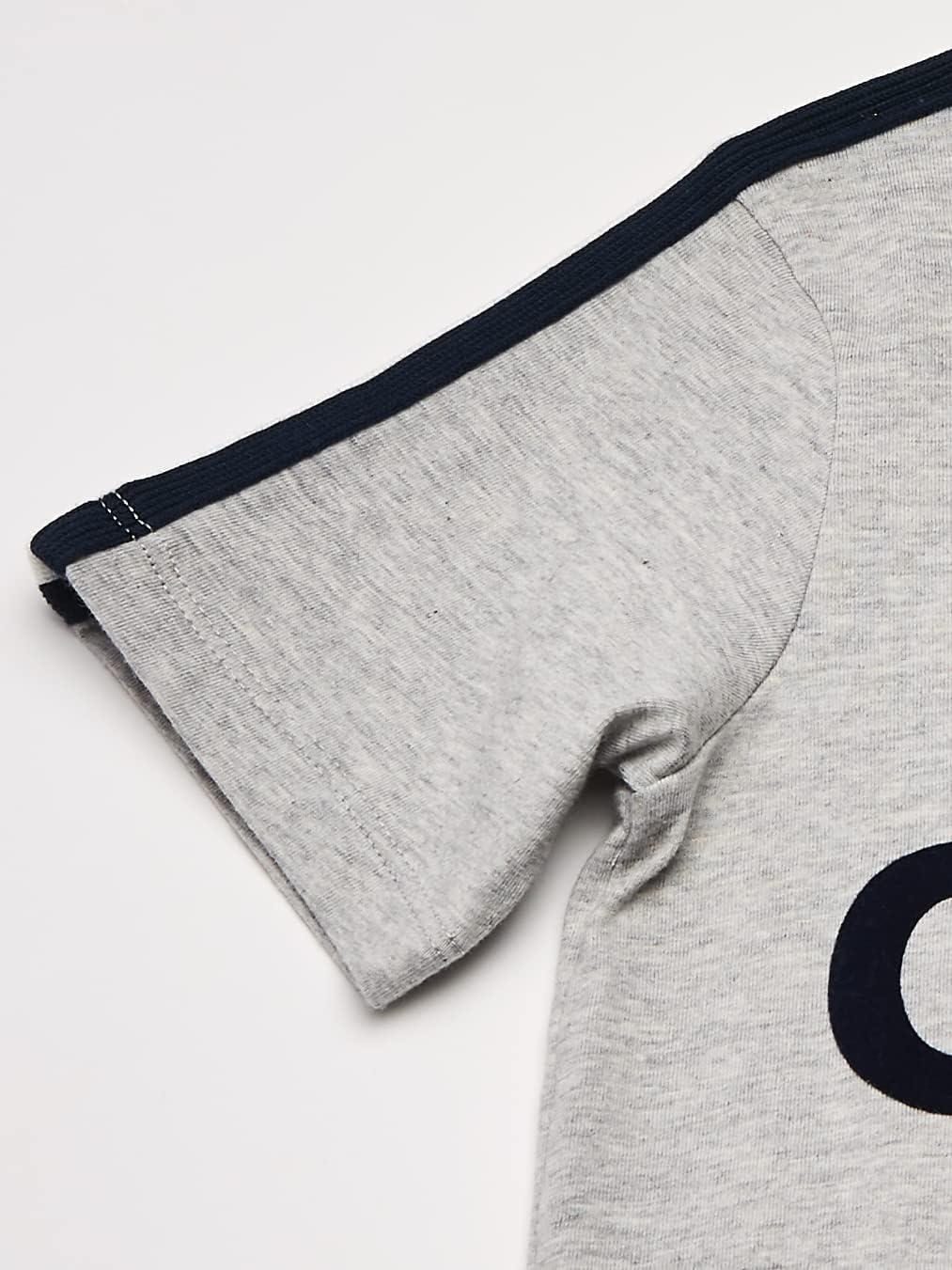 imageOSHKOSH BGOSH Boys Short Sleeve Logo TeeGrey HeatherNavy