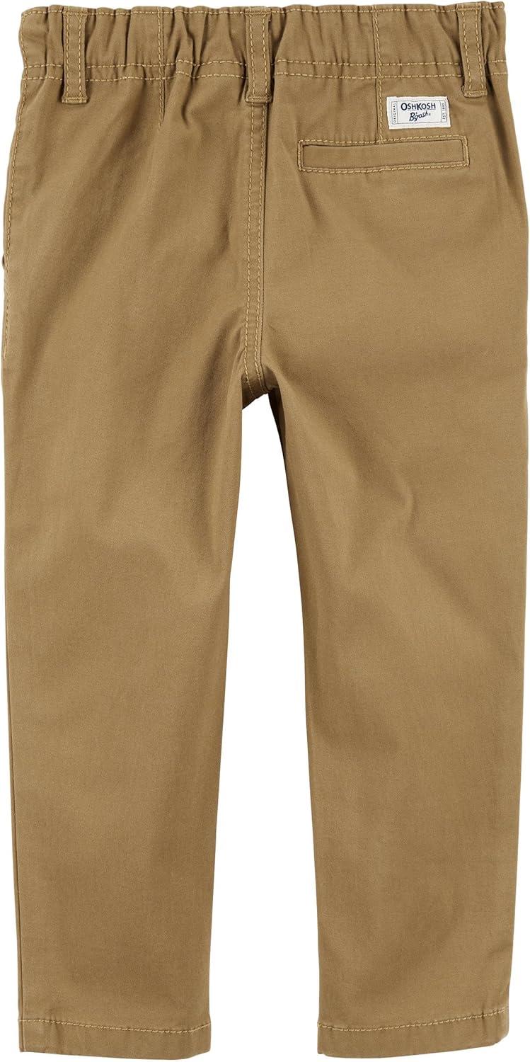 imageOSHKOSH BGOSH Boys Slim Stretch Chino PantsDarker Khaki
