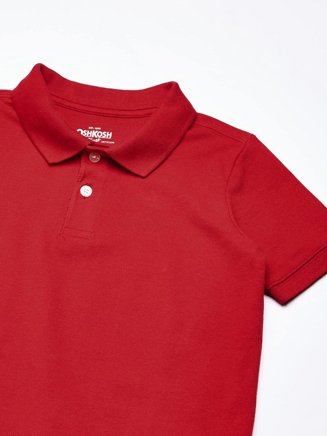 imageOSHKOSH BGOSH Boys Uniform Short Sleeve PoloRuby