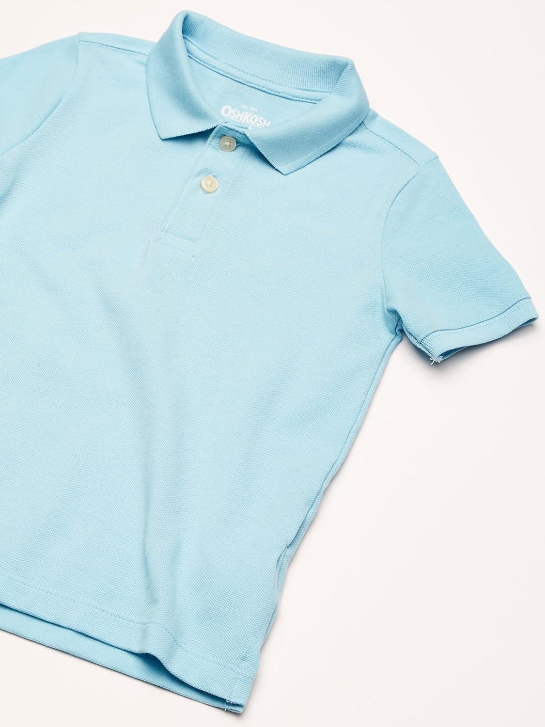 imageOSHKOSH BGOSH Boys Uniform Short Sleeve PoloTourist Blue