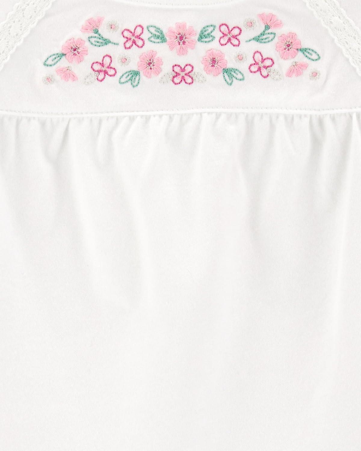 imageOSHKOSH BGOSH Girls Fashion TopWhite Flowers