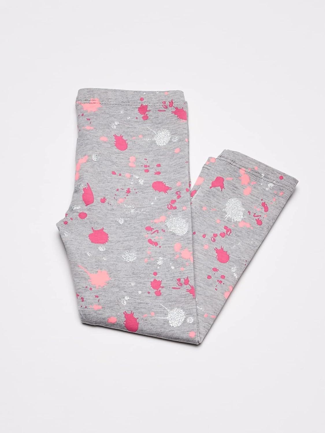 imageOSHKOSH BGOSH Girls Full Length LeggingsGrey Paint Splatter
