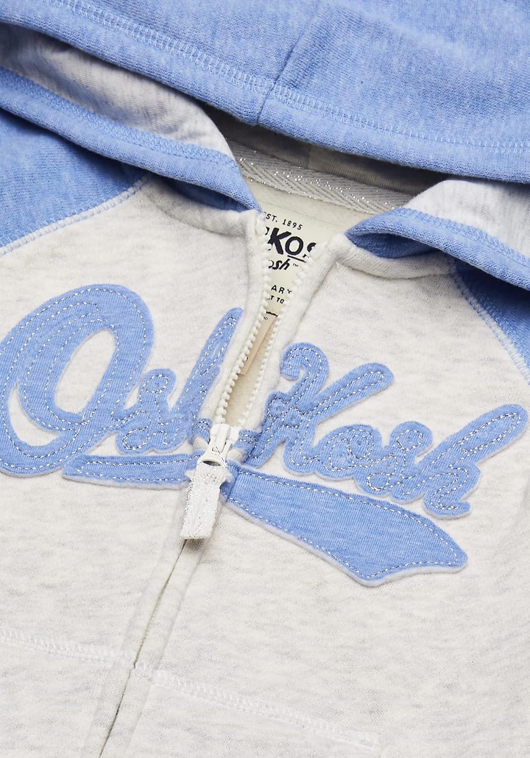 imageOSHKOSH BGOSH Girls Logo HoodieBlueIvory