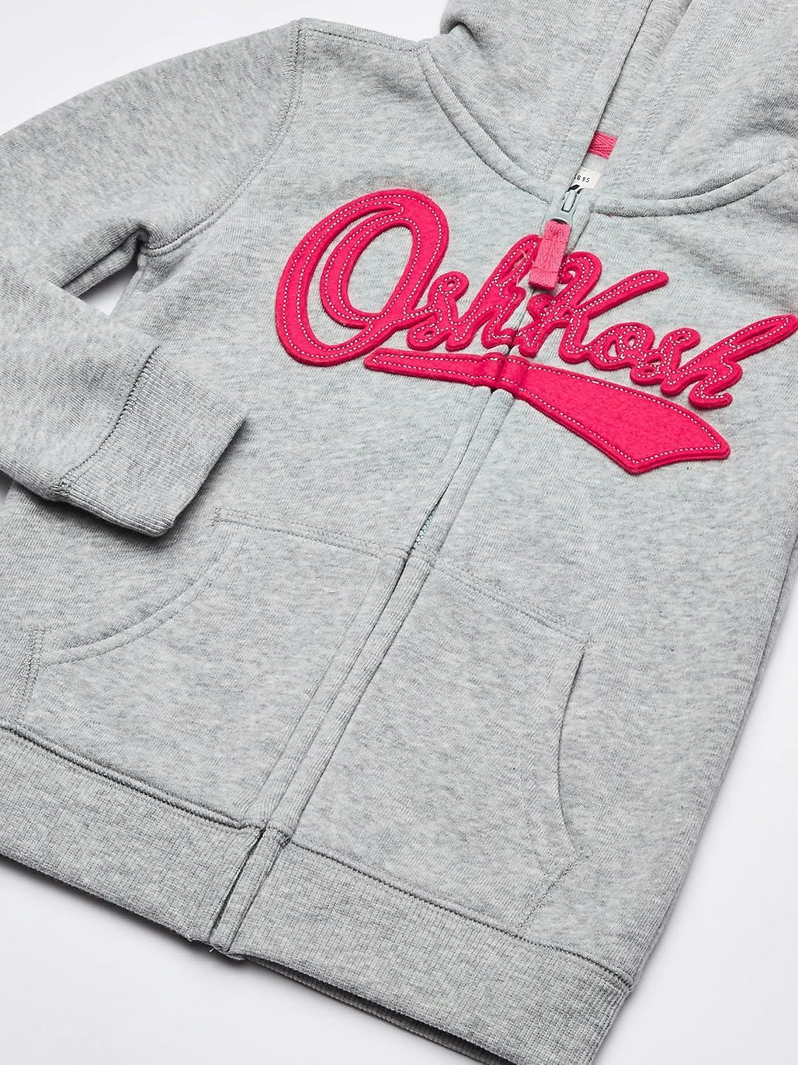 imageOSHKOSH BGOSH Girls Logo HoodieGrey Heather