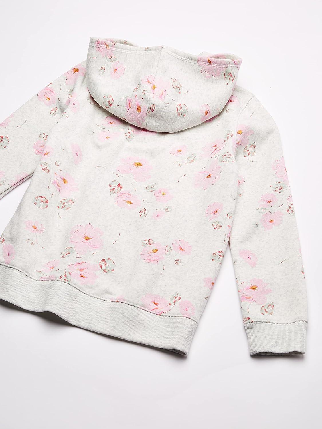 imageOSHKOSH BGOSH Girls Logo HoodieGrey Heather Floral