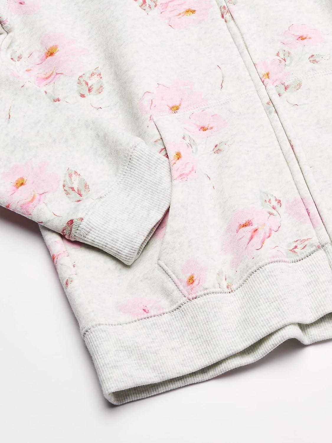 imageOSHKOSH BGOSH Girls Logo HoodieGrey Heather Floral