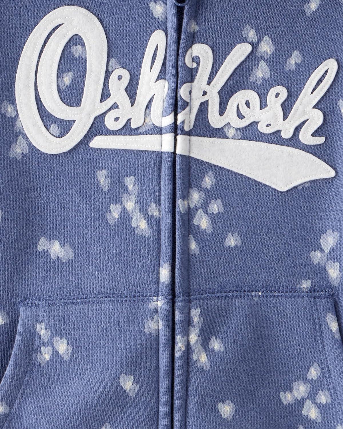 imageOSHKOSH BGOSH Girls Logo HoodieNavy Blue Floral