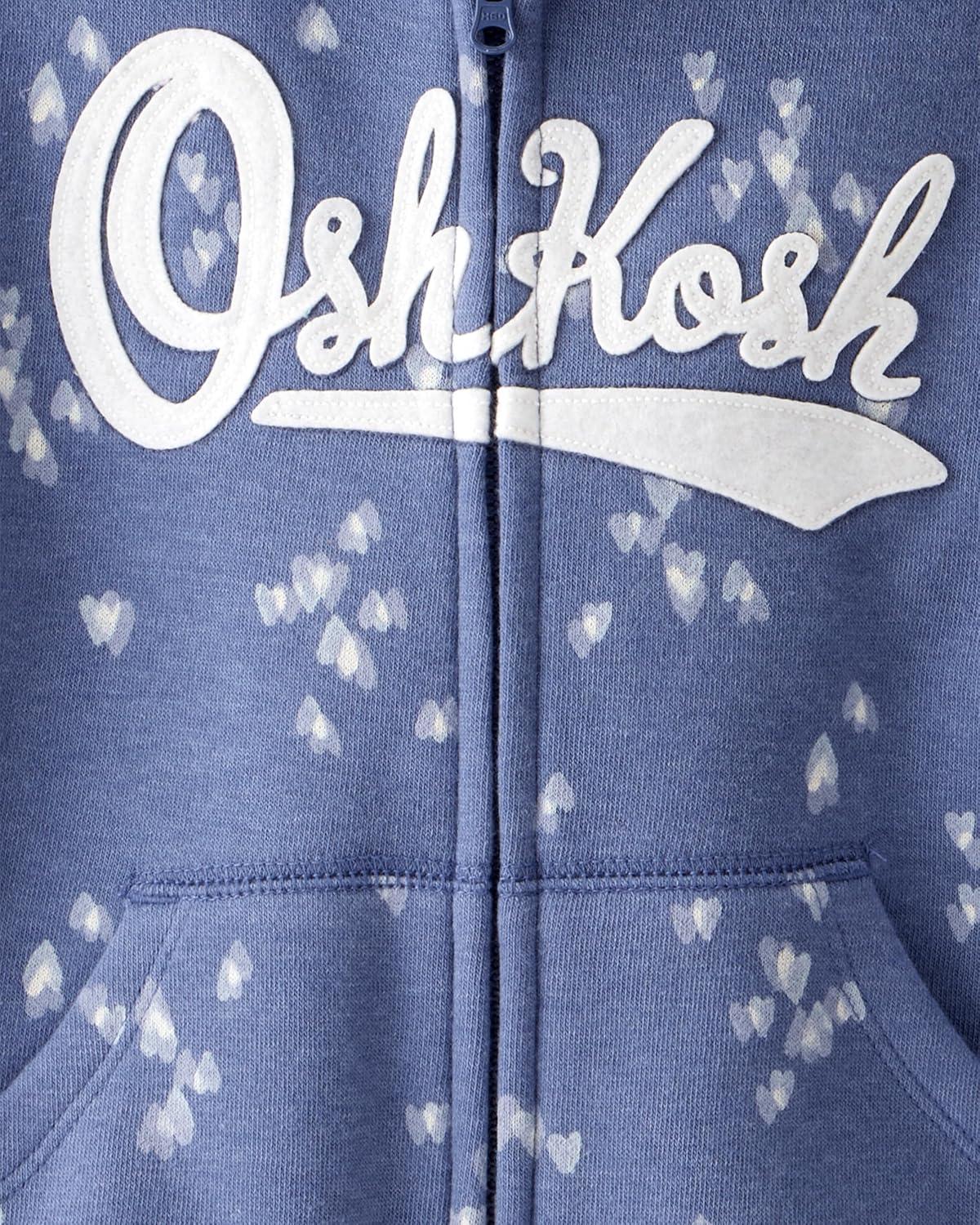 imageOSHKOSH BGOSH Girls Logo HoodieNavy Blue Heart