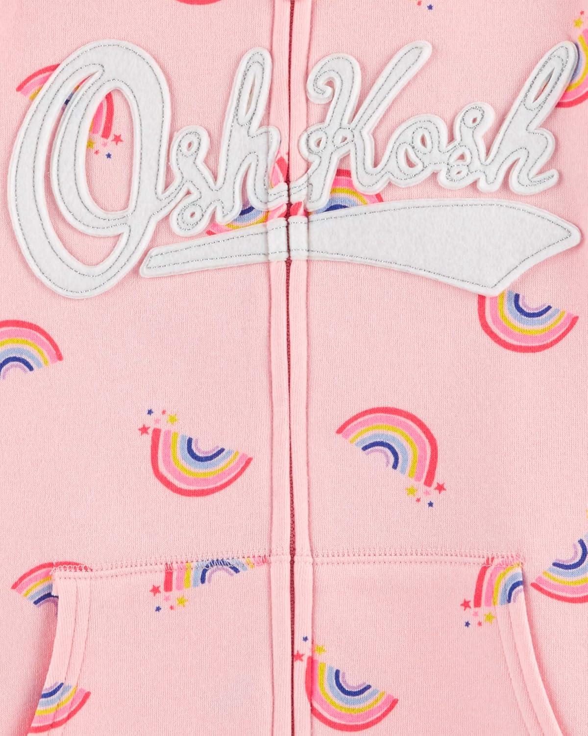 imageOSHKOSH BGOSH Girls Logo HoodiePink Rainbows