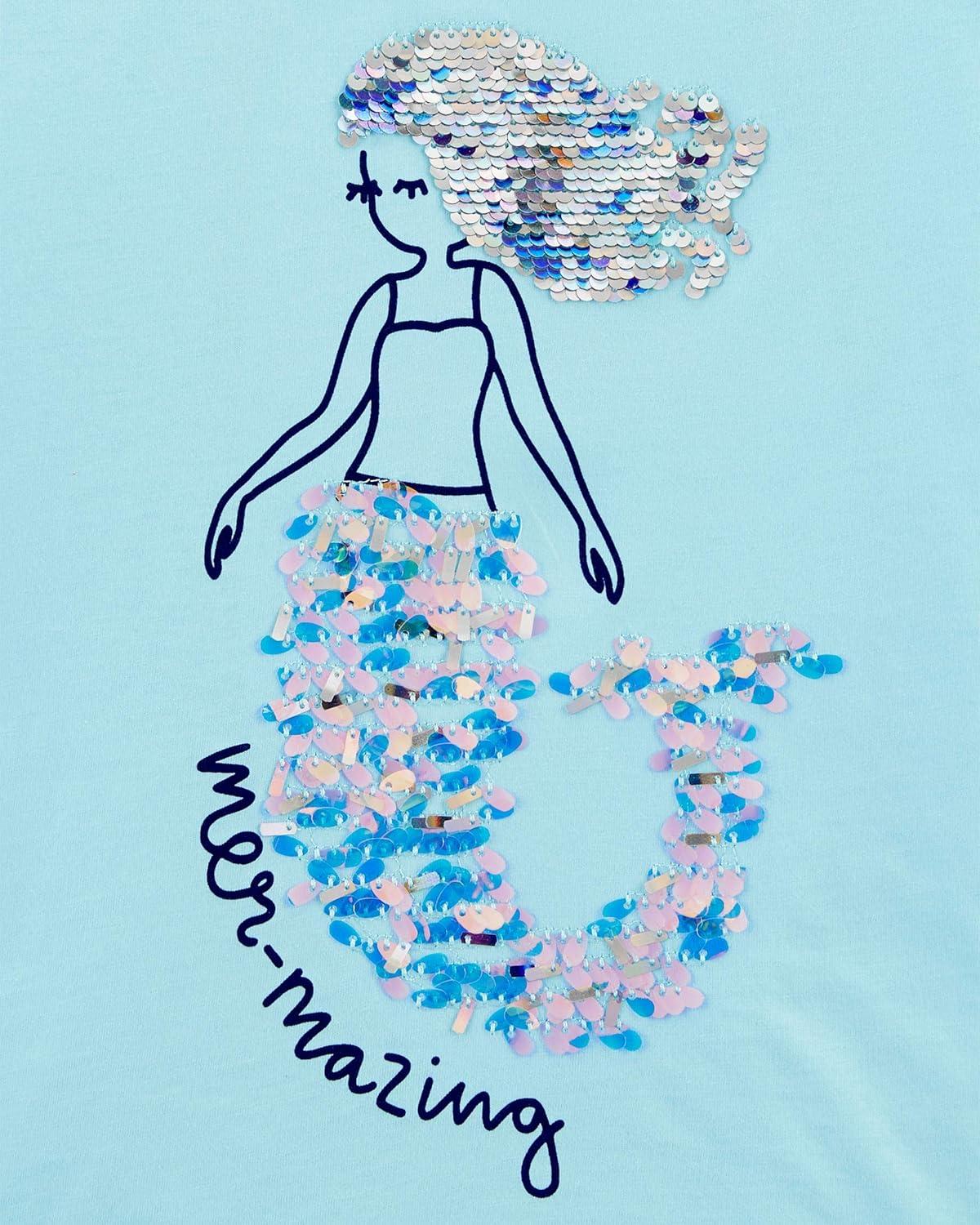 imageOSHKOSH BGOSH Girls Sequin TeeFairy Tale Turquoise