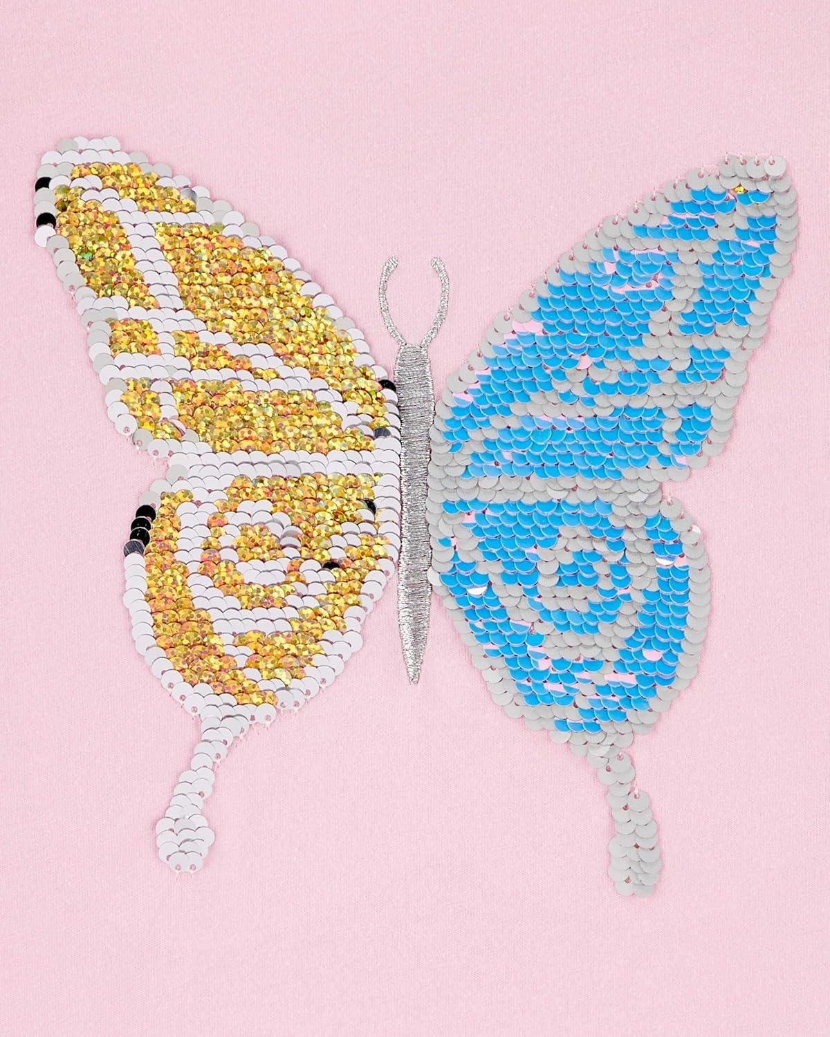 imageOSHKOSH BGOSH Girls Sequin TeeFlower Pot Pink