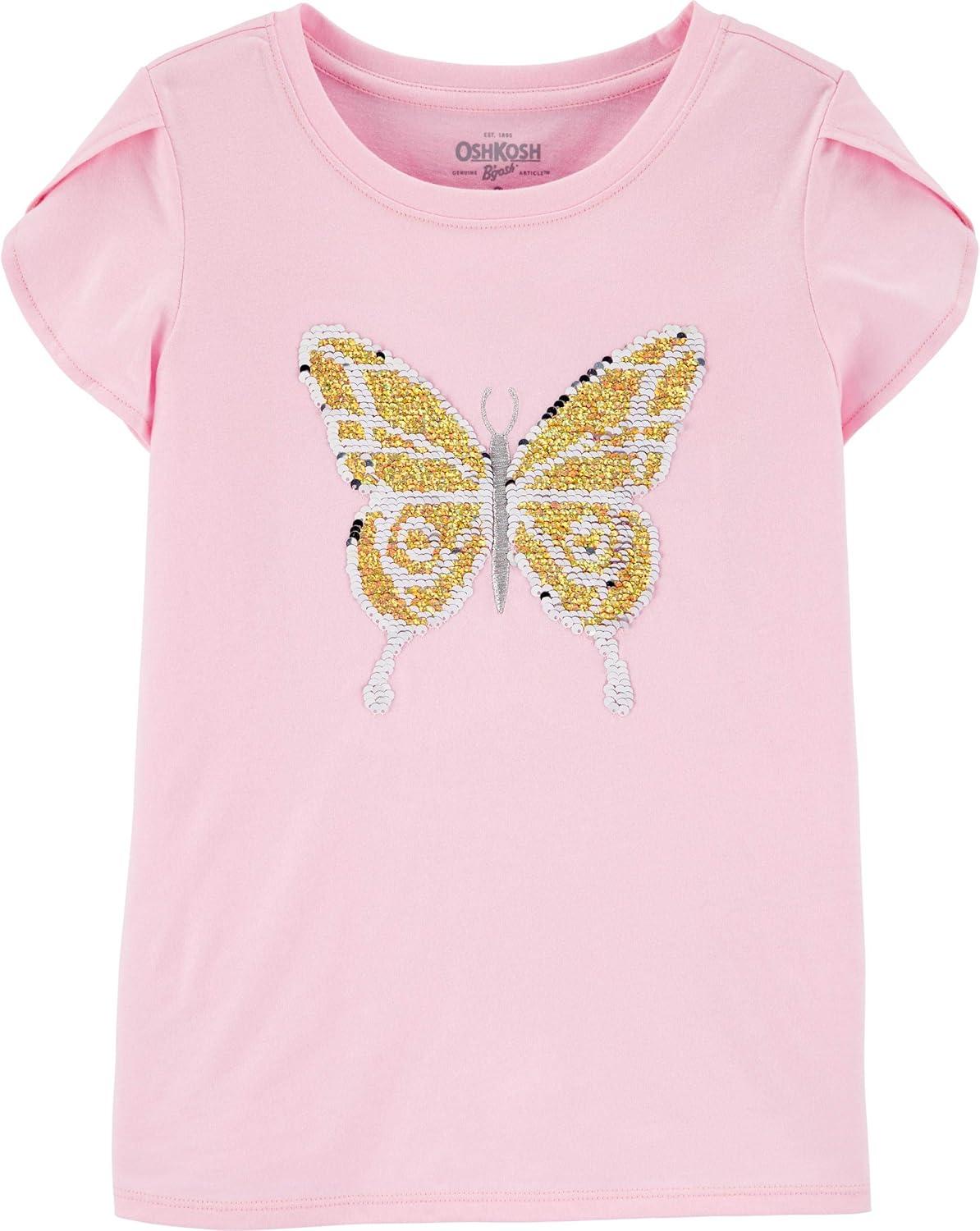 imageOSHKOSH BGOSH Girls Sequin TeeFlower Pot Pink
