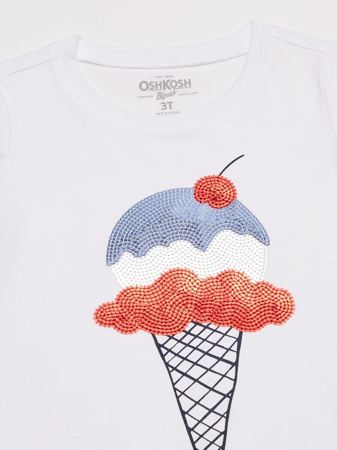 imageOSHKOSH BGOSH Girls Sequin TeeGlitter