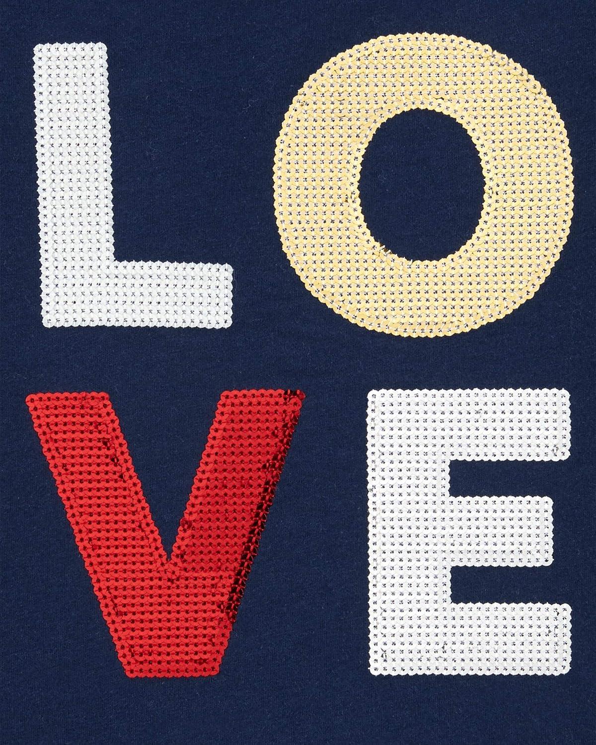 imageOSHKOSH BGOSH Girls Sequin TeeLove Glitter