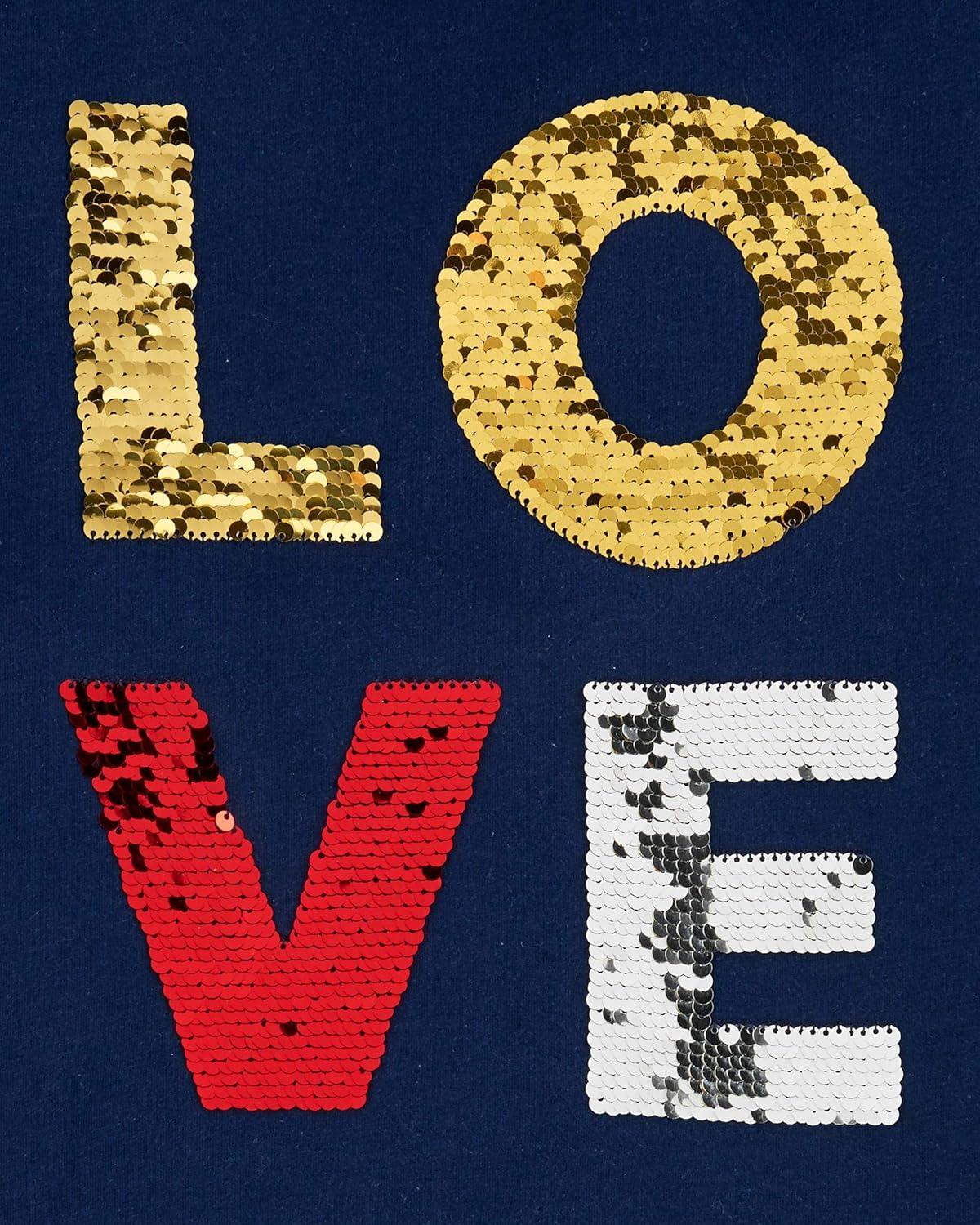 imageOSHKOSH BGOSH Girls Sequin TeeLove Sequin