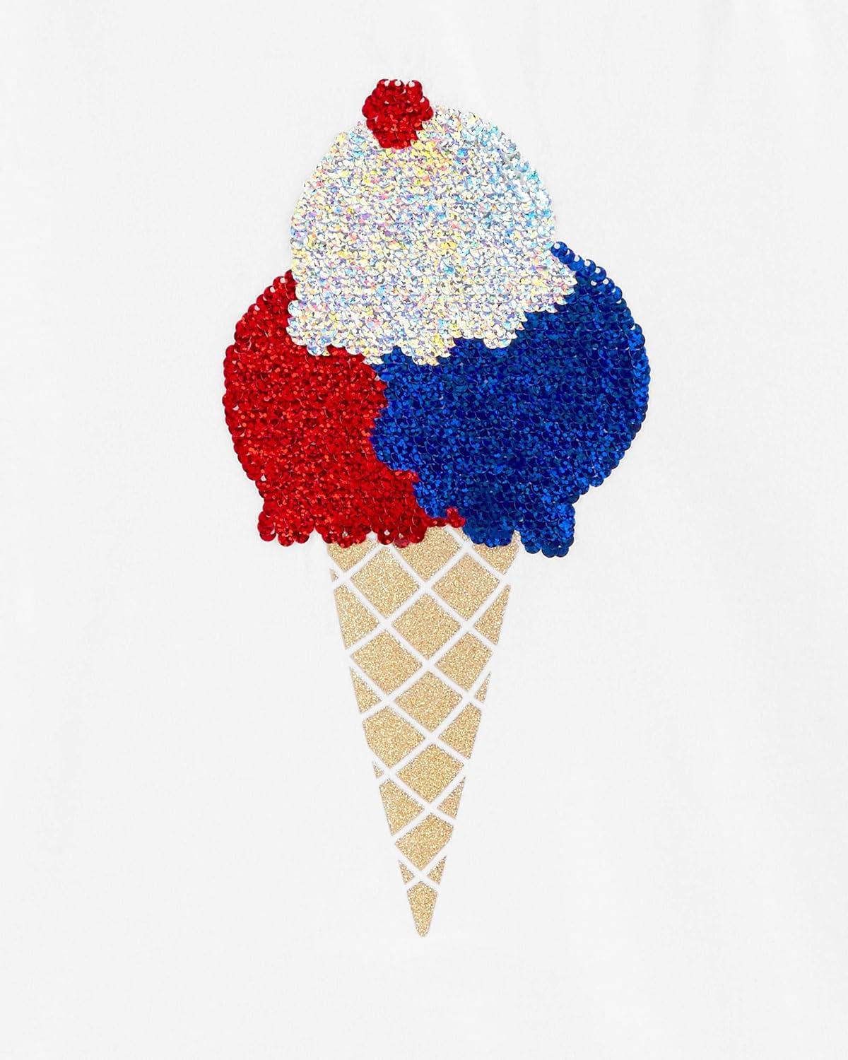 imageOSHKOSH BGOSH Girls Sequin TeeWhite