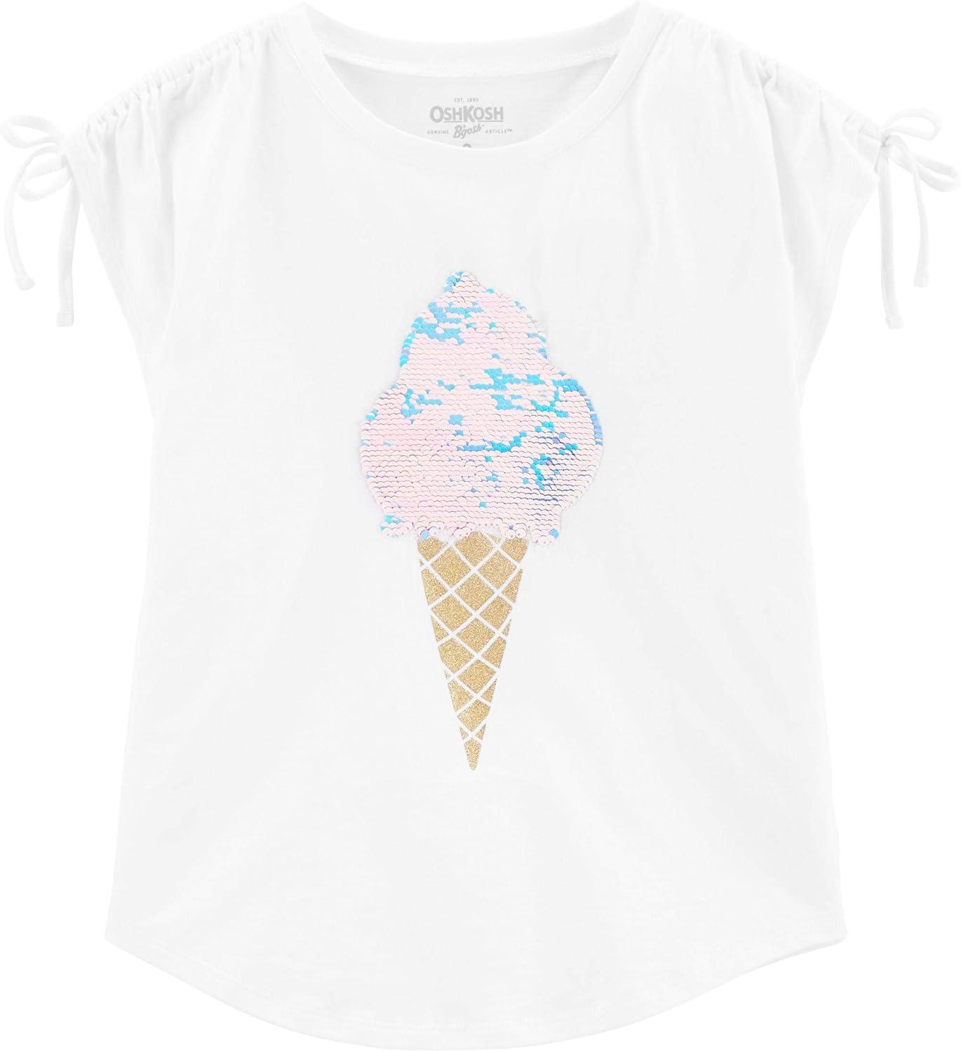 imageOSHKOSH BGOSH Girls Sequin TeeWhite
