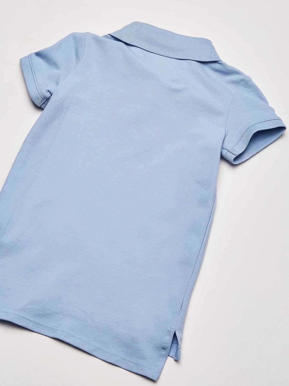 imageOSHKOSH BGOSH Girls ShortSleeve Uniform PoloBlue Flag