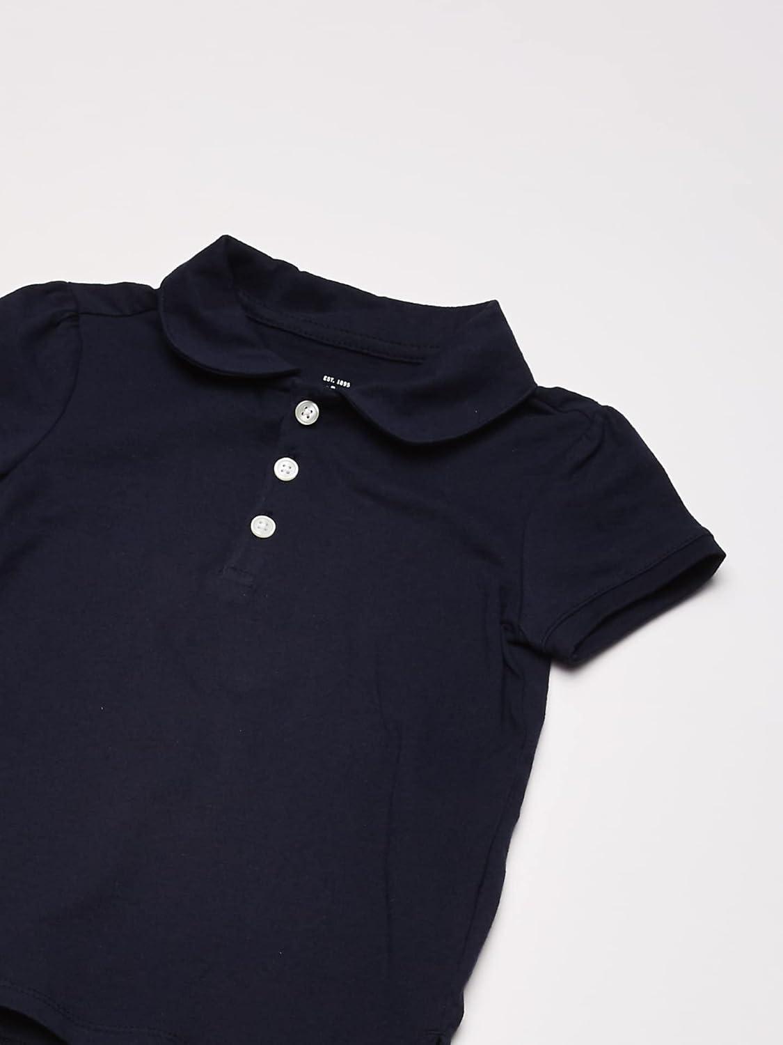 imageOSHKOSH BGOSH Girls ShortSleeve Uniform PoloDeep Navy