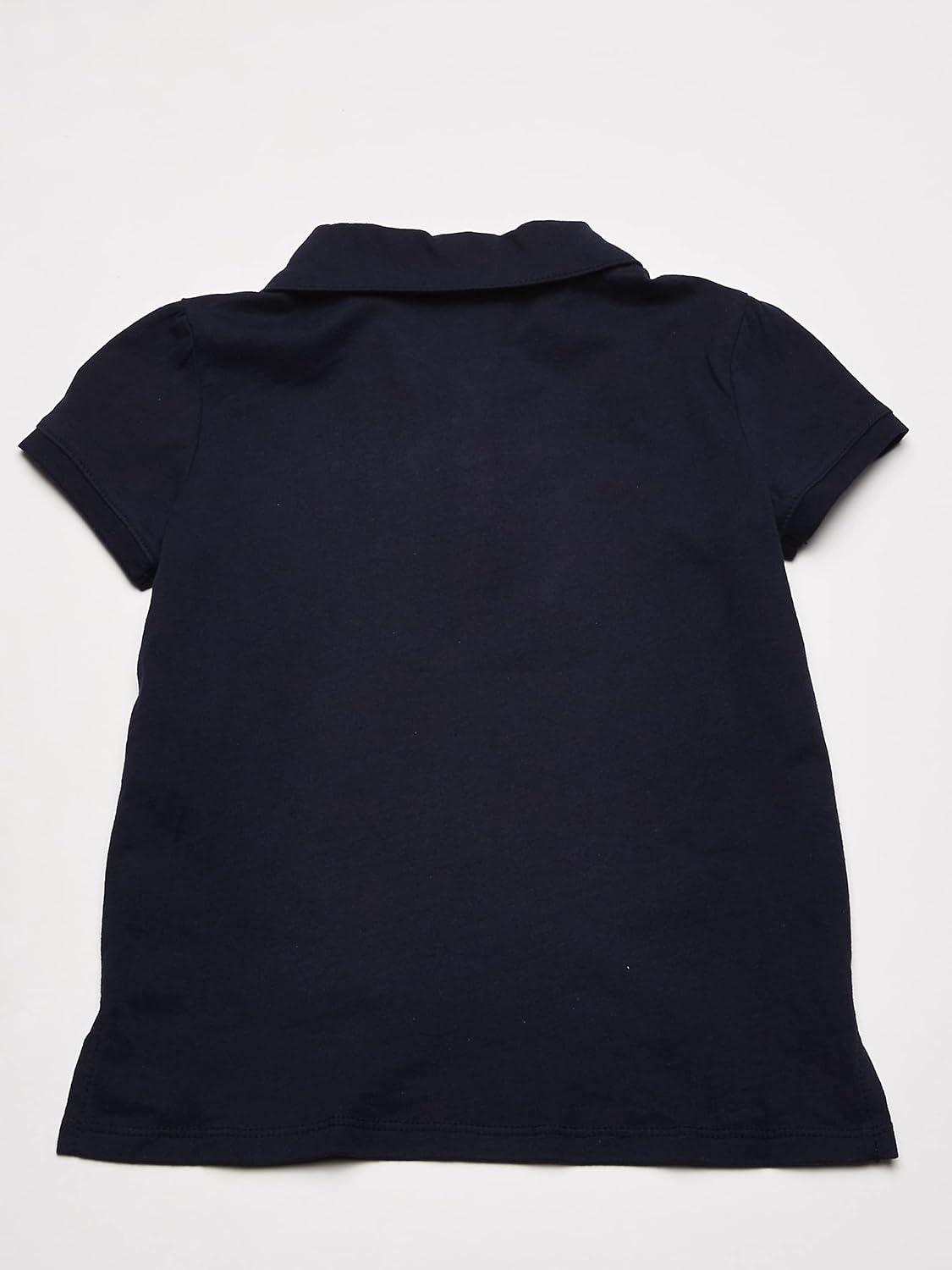 imageOSHKOSH BGOSH Girls ShortSleeve Uniform PoloDeep Navy