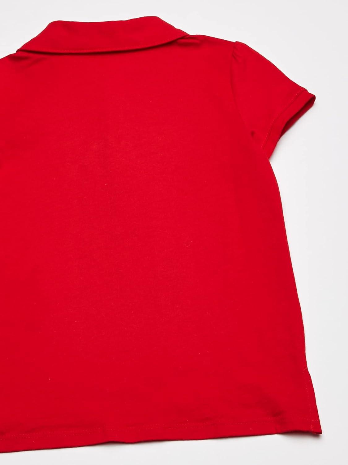imageOSHKOSH BGOSH Girls ShortSleeve Uniform PoloRuby Red