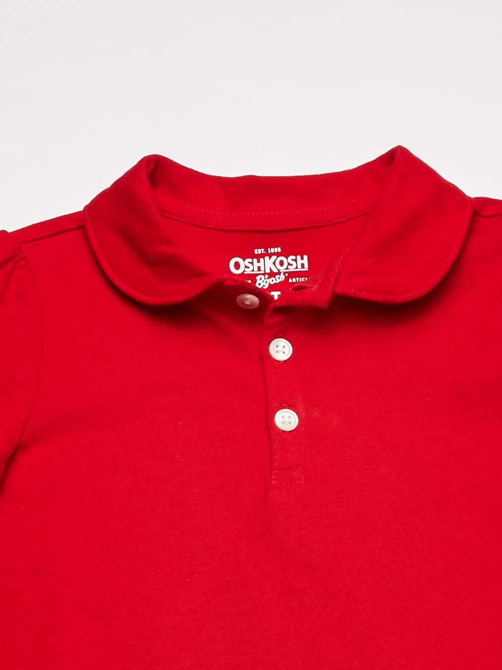 imageOSHKOSH BGOSH Girls ShortSleeve Uniform PoloRuby Red