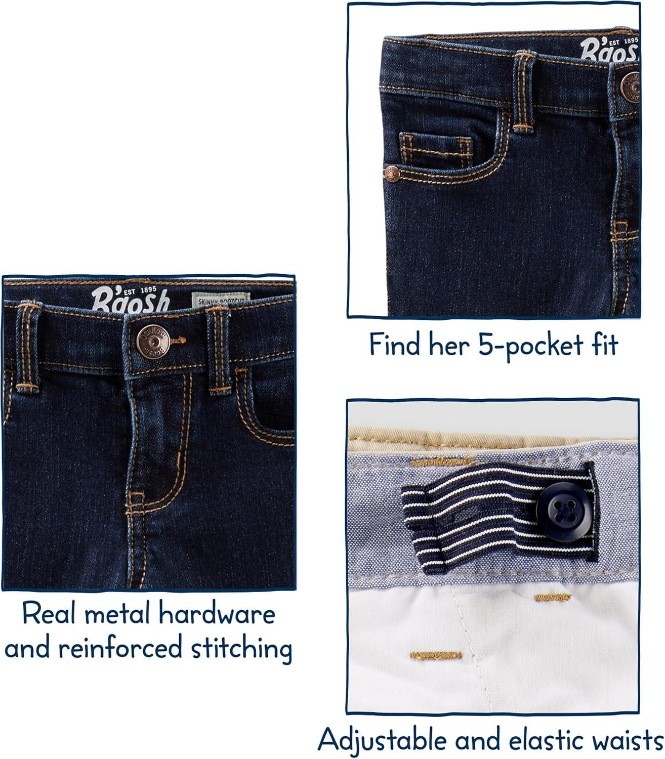 imageOSHKOSH BGOSH Girls Skinny Boot DenimTrue Blue