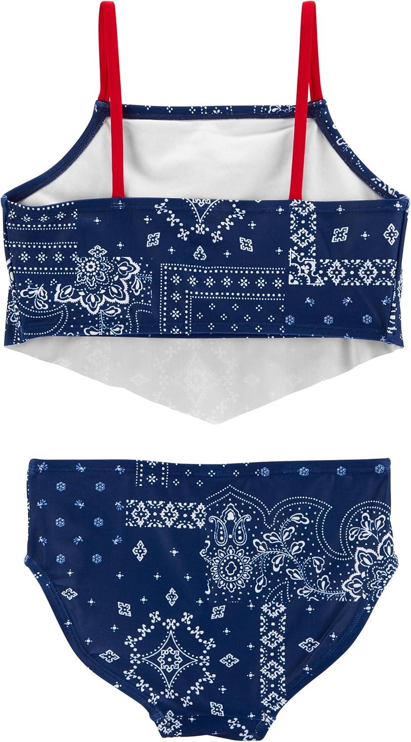 imageOSHKOSH BGOSH Girls TwoPiece SwimwearIndigo Blue Bandana