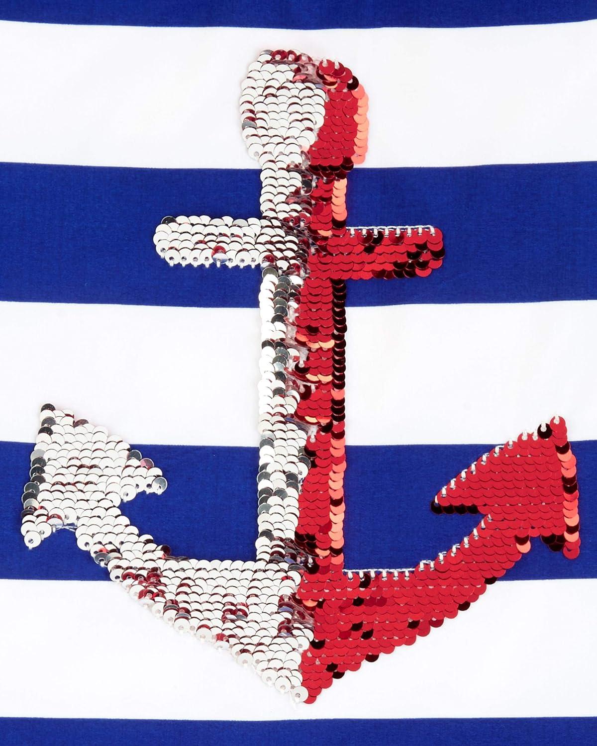 imageOSHKOSH BGOSH Girls TwoPiece SwimwearSequin Anchor