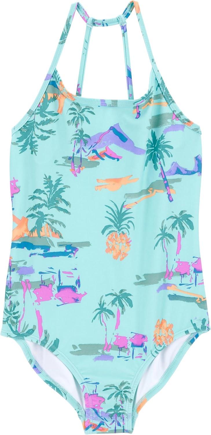 imageOSHKOSH BGOSH Girls TwoPiece SwimwearTropical Vintage Print