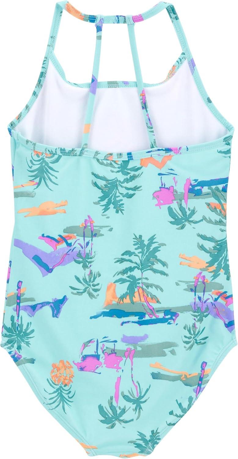 imageOSHKOSH BGOSH Girls TwoPiece SwimwearTropical Vintage Print