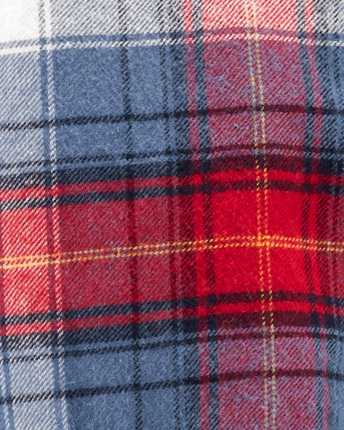 imageOSHKOSH BGOSH babyboys Buttonfront BodysuitBlueRed Plaid