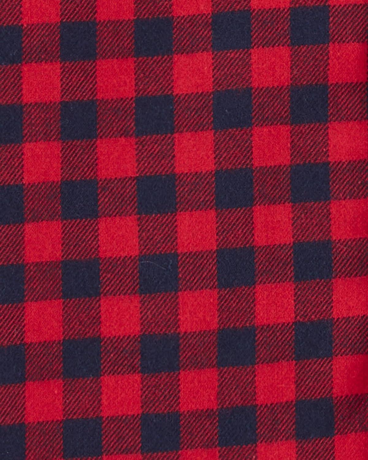 imageOSHKOSH BGOSH babyboys Buttonfront BodysuitDark Red Plaid