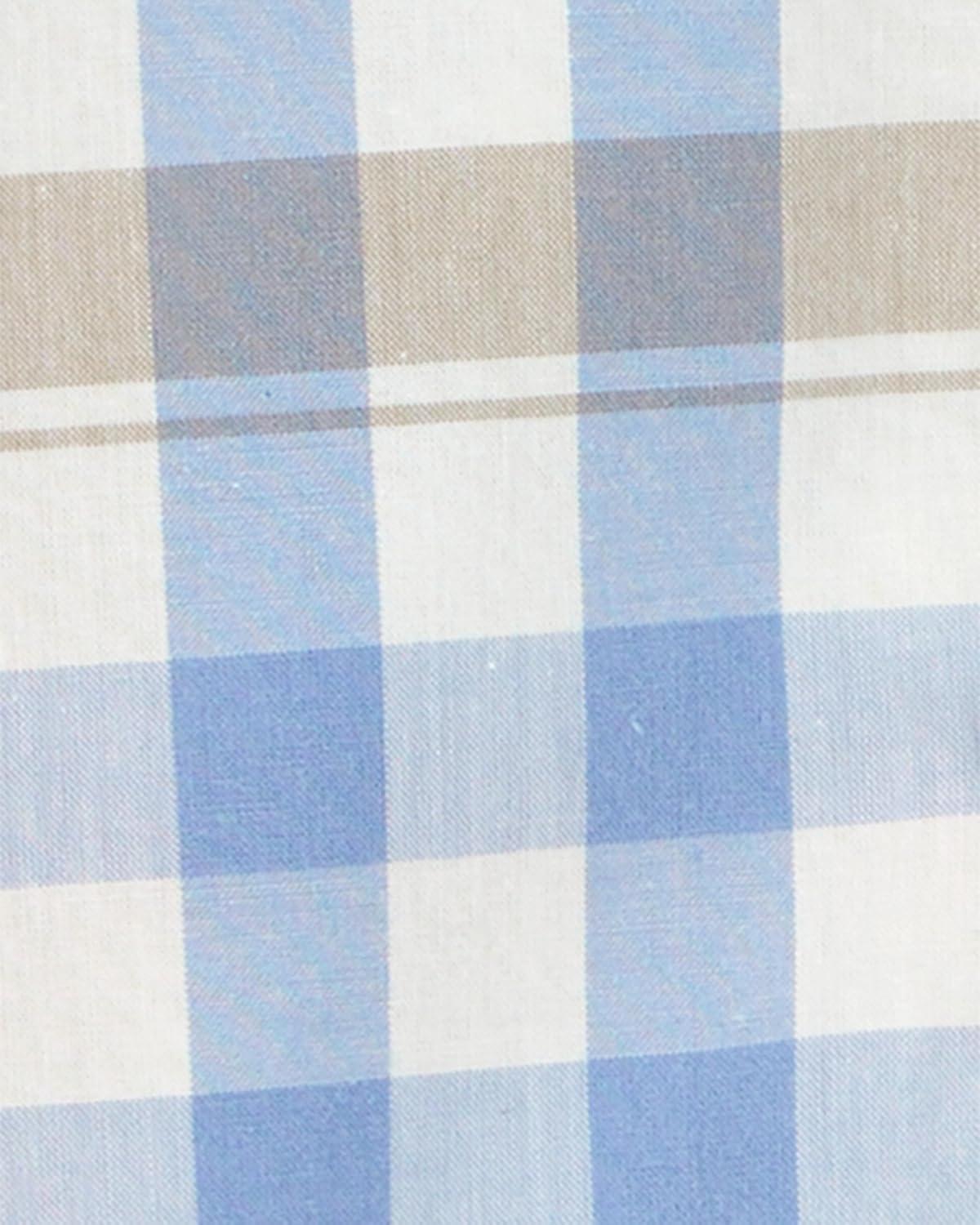 imageOSHKOSH BGOSH babyboys Buttonfront BodysuitMulti Orange Plaid