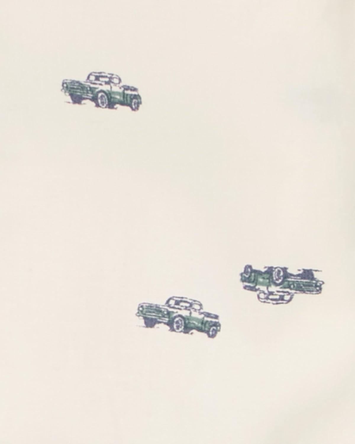 imageOSHKOSH BGOSH babyboys Buttonfront BodysuitWhite Truck Print