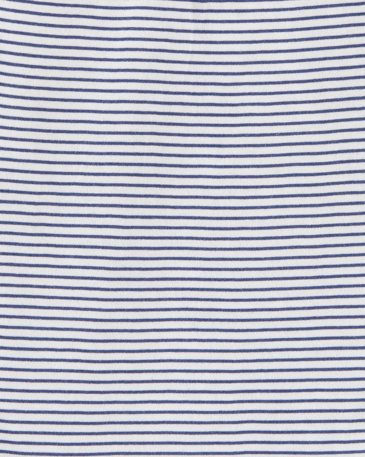 imageOSHKOSH BGOSH babygirls Shortsleeve BodysuitBlue Stripes
