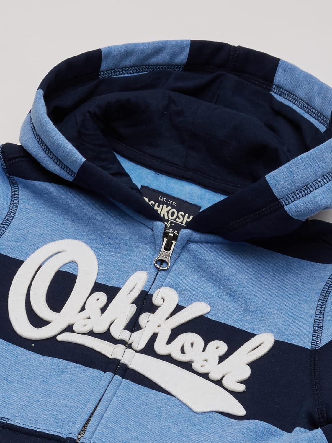 imageOSHKOSH BGOSH boys Logo HoodieBlue LapisNavy Stripe