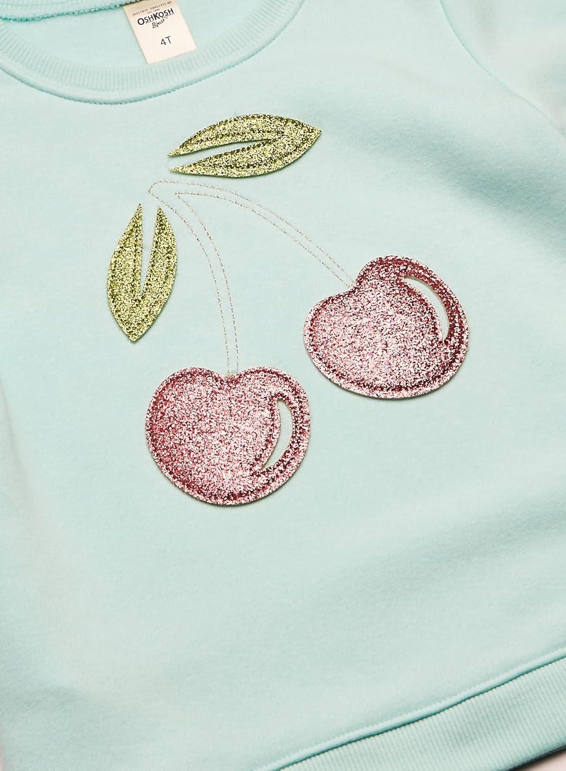 imageOSHKOSH BGOSH girls Flip Sequin PulloverCherrry Glitter