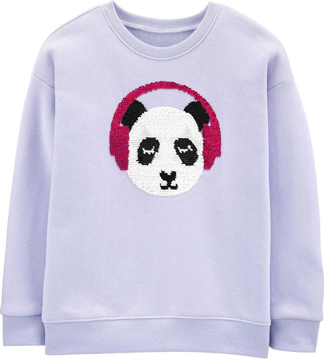 imageOSHKOSH BGOSH girls Flip Sequin PulloverLavender Friend