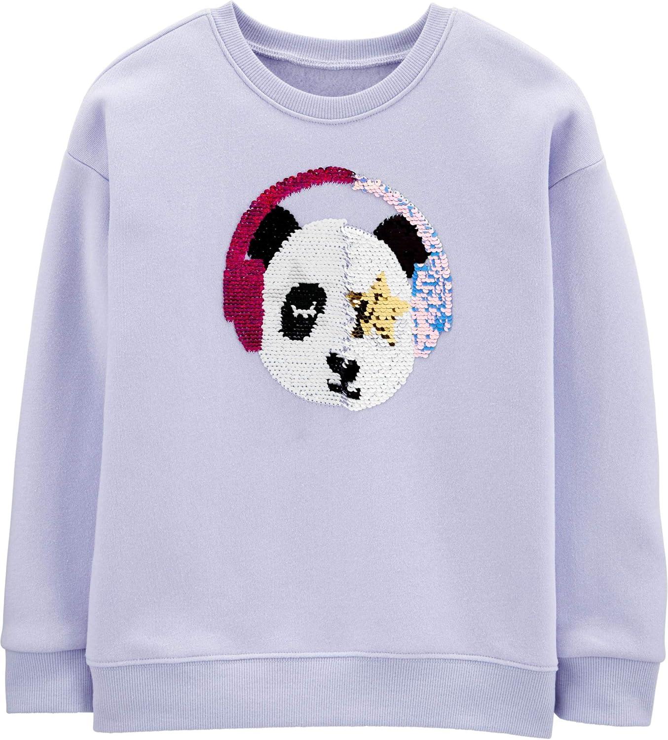 imageOSHKOSH BGOSH girls Flip Sequin PulloverLavender Friend