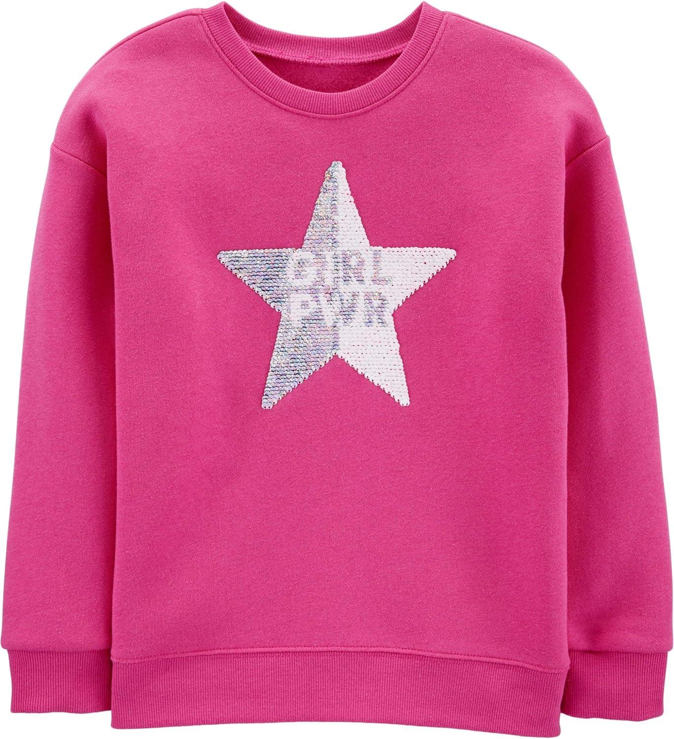 imageOSHKOSH BGOSH girls Flip Sequin PulloverSixteen Candles Pink