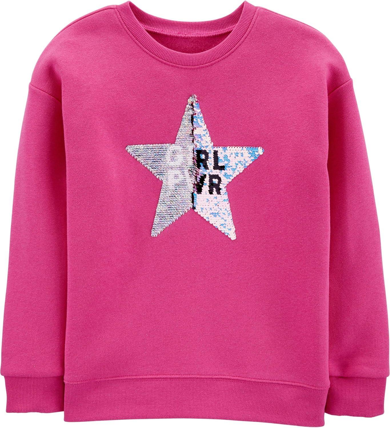 imageOSHKOSH BGOSH girls Flip Sequin PulloverSixteen Candles Pink