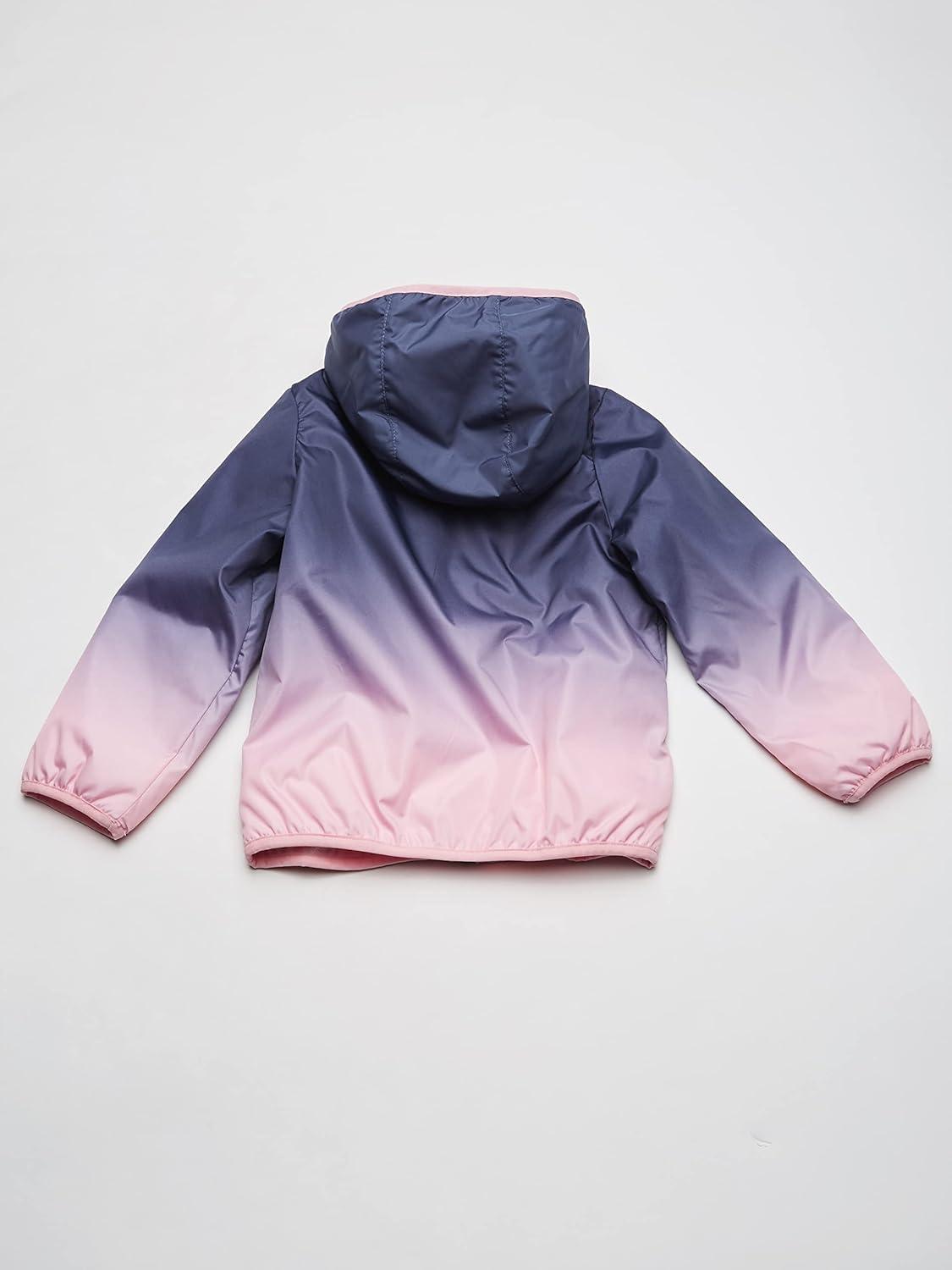 imageOSHKOSH BGOSH girls Midweight Hooded Fashion Jacket Coat With Fleece LiningPink Blue Ombre