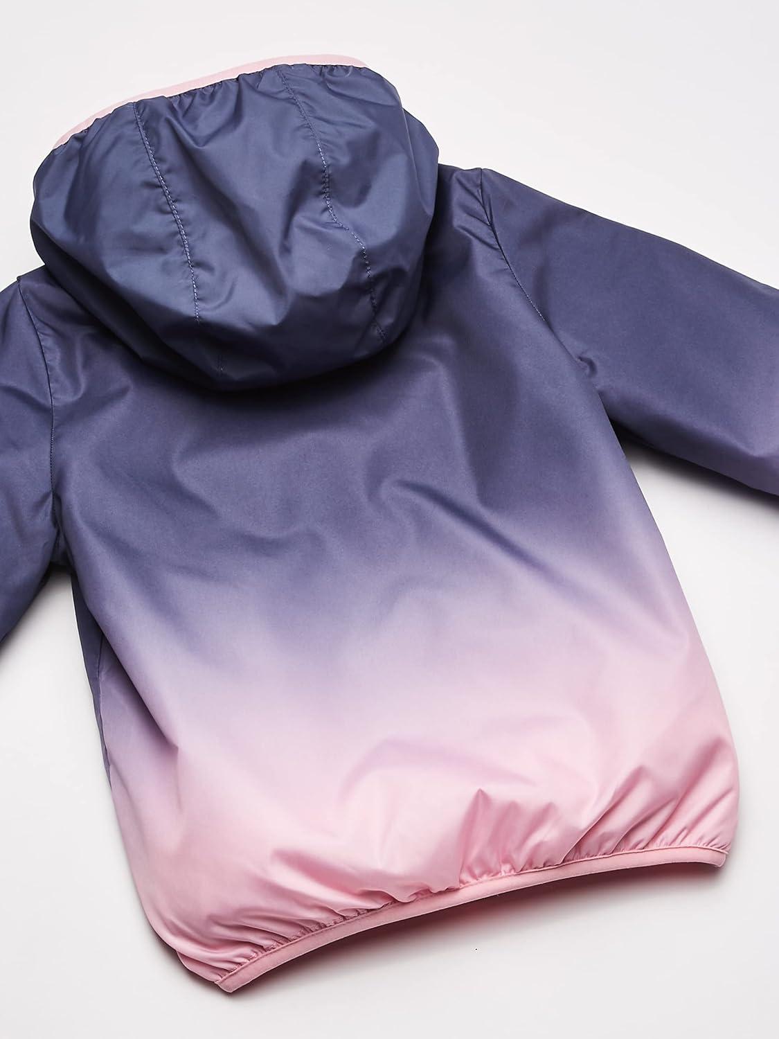 imageOSHKOSH BGOSH girls Midweight Hooded Fashion Jacket Coat With Fleece LiningPink Blue Ombre